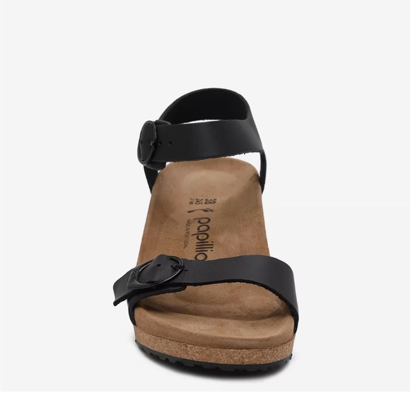 Papillio by Birkenstock Black Wedge Sandals - Picture 4 of 6